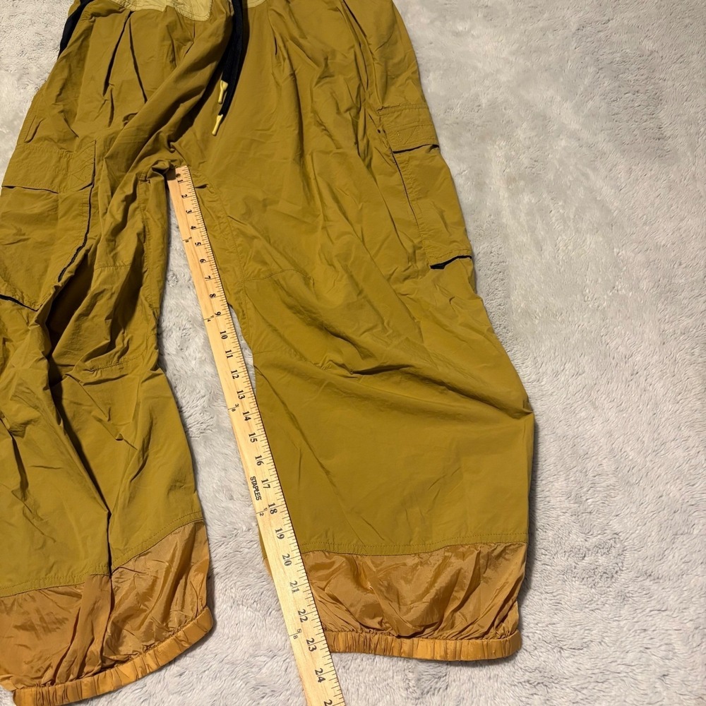 Free People FP Movement Women Colorblock Nylon Cargo Pants Hiking Size M Yellow - Picture 6 of 7